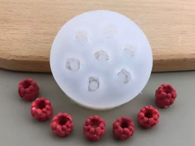 Molde silicona 7 frambuesas 